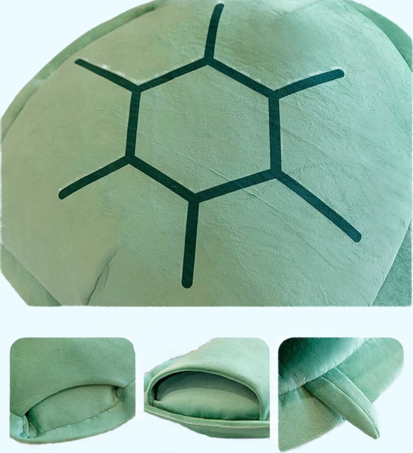 Wearable Turtle Shell Pillows - Green